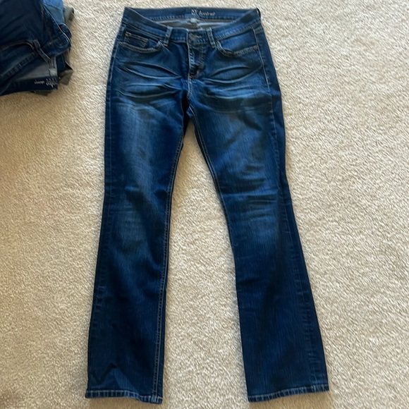Dark denim NY & Co Bootcut jeans, petite - Picture 1 of 5